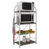 Fruteira Suzy 852a 3 Prateleiras Em Granito Branco Liso