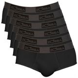 Conjunto Cuecas Slip Comfort 674 Zorba Preta - 6 Peças