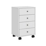 Gaveteiro 4 Gavetas Office Presence Branco Demobile
