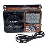 Radio Retro Bluethoo Recarregável Portátil Usb Fm Am