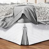 Saia Cama Box King Stylle 200 Fios Matelado Branca