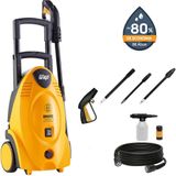 Lavadora De Alta Pressão Wap Bravo 2550 Com Motor De Indução, 1800 Psi, Bico Turbo Aplicador De Detergente E Sistema Stop Total - 1700w