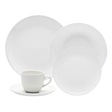 Aparelho Jantar e Chá 20 Peças Coup White Oxford Porcelanas