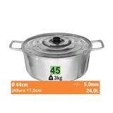 Cacarola Aluminio Batido Nr 45 Aluminio Jalice 1-01-45