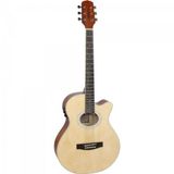 Violão Giannini Mini-jumbo Cutaway Aço Gsf-1d Natural Satin