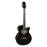 Violão Eletroacústico Aço Mini Jumbo Cutaway Gsf-1d Ceq Bk P