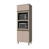 Paneleiro Henn 2 Fornos 71.5 Cm C69-35 Duna/cristal