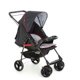 Carrinho De Bebê Milano Rev Ll 1016 Galzerano Preto/cinza