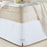 Saia Box Casal Olimpo Microfibra Matelassê - Branco