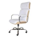 Cadeira Eames Presidente Em Madeira Branco