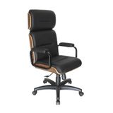 Cadeira Eames Presidente Em Madeira Preto