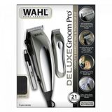 Kit Maquina E Aparador 220v Deluxe Groom Pro Prata Wahl