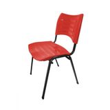 Cadeira Empilhável Iso Linha Polipropileno Iso Vermelho