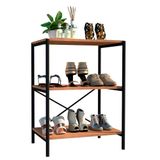 Sapateira Multiuso 60cm 3 Prateleiras Preto