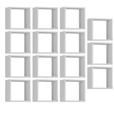 Kit 15 Nichos Organizador 30x30cm Branco