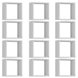 Kit 12 Nichos Organizador 30x30cm Branco