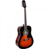 Violão Giannini Eletroacústico Dreadnought Folk Aço Gd-1 3 Tone Sunburst