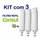 Kit 3 Filtro Refil Consul Para Purificador De Água Cpc30ab