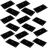 Kit 16 Chapinhas Reta Fixação Pés Palito Rosca 5 16 Preto