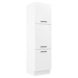 Paneleiro Agata 60 Cm 3 Portas - Branco Rustic/branco