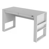 Mesa Escrivaninha Para Escritorio Me4144 Branco Branco