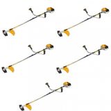 Kit com 5 Roçadeira a Gasolina Semi Profissional 33CC VR330H Vulcan Trent Amarelo