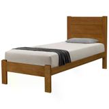 Cama Solteiro Madeira Maciça Lara Imbuia At Moveis Imbuia