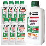 Kit 8un De Óleo 2t Stihl 500ml Para Manutenção De Motor 2t