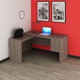 Escrivaninha/mesa Escritório De Canto Cr25016 Carvalho