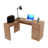 Escrivaninha/mesa Escritório De Canto Cr25011 Amendoa