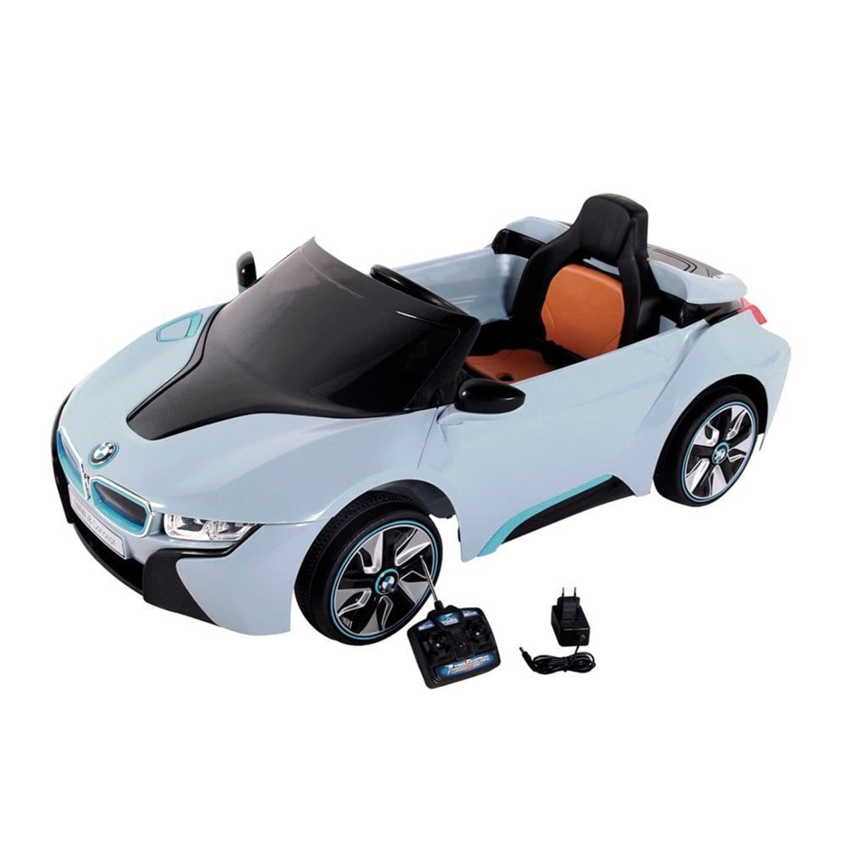 Carro Infantil Esporte BMW I8 12V Com Controle Remoto Azul