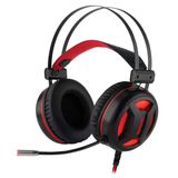 Headset Gamer Redragon Minos, 7.1 Virtual, Driver 50mm, USB, Preto e Vermelho H210