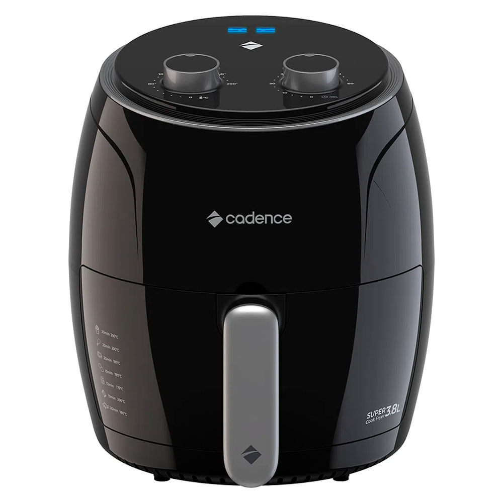 Fritadeira Air Fryer Super Cook Fryer Frt410 3,8l Preta 127v Cadence