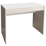 Escrivaninha Mesa Escritorio 1 Gaveta Ripada Me4173 Branco Tecno Mobili