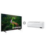 Smart Tv Crystal Uhd 4k 43cu8000 2023 + Ar Condicionado Split Inverter Frio 12.000 Btus Combo