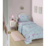 Edredom Infantil Solteiro Estampado Lepper Azul Un