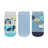 Kit 3 Pares De Meias Soquete Masculina Cia Da Meia Azul 13/16