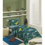 Jogo De Cama Infantil 2 Peças Estampado Lepper Verde Un