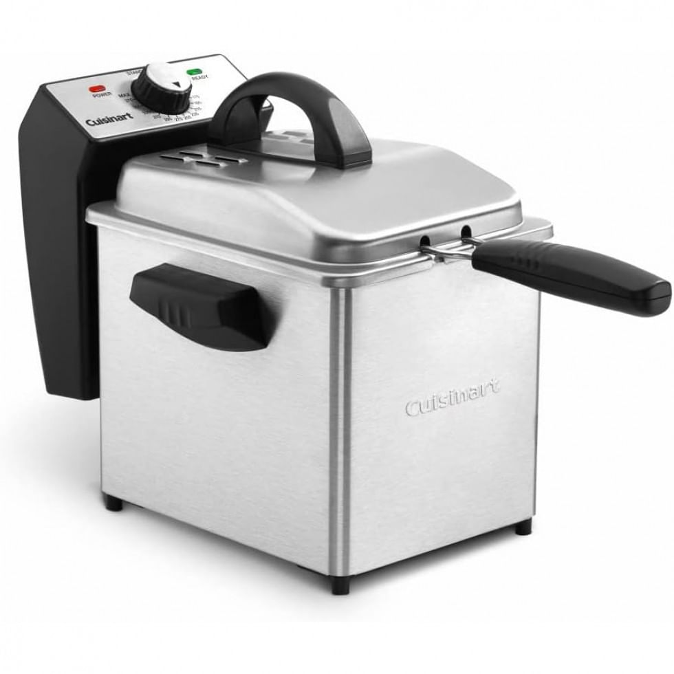 Fritadeira Eletrica 2 Litros Com Controle De Temperatura, Aco Inoxidavel, Cuisinart Cdf 130, 110v 1500w