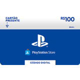 Gift Card  PlayStation Store R$ 100  -  Cartão Presente Digital