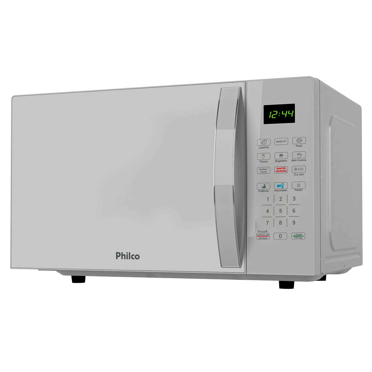 Micro-ondas Philco Mesa 33 Litros Porta Branca com Funções Pre-programadas, Descongelamento e Tira Odor - PMO38B - 220V