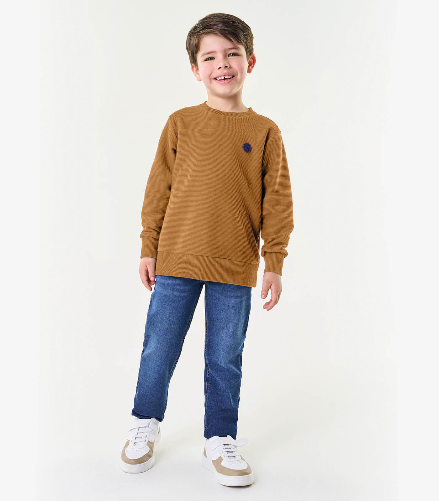 Conjunto Infantil Blusão Com Calça Trick Nick Marrom 6