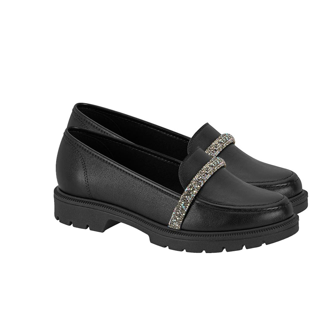 Sapato Mocassim feminino Beira Strass