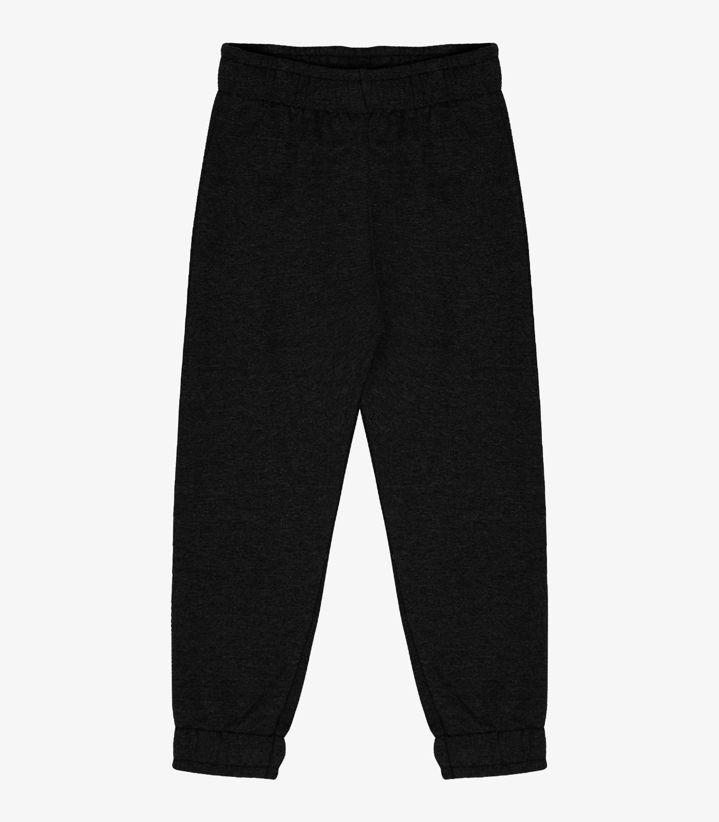 Calça Infantil Moletinho Básica Select Preto 4