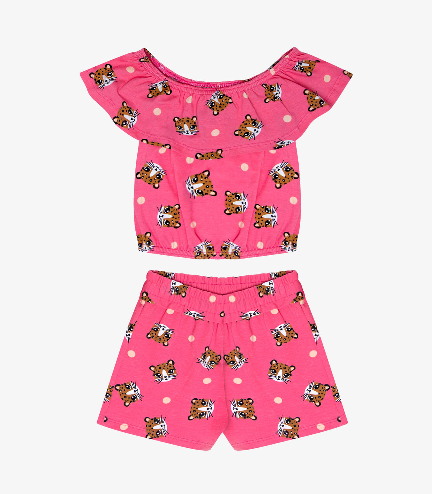 Conjunto Infantil Feminino Estampado Infinita Cor Rosa 10