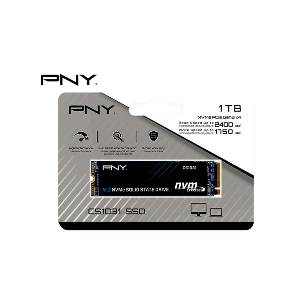 Ssd 1tb Cs1031 M.2 2280 Nvme 1.3 Pcie Gen3 X4 Pny M280cs1031-1tb-cl