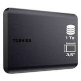 HD 1TB Externo Portatil Toshiba Canvio Preto USB 3.0 HDTB510XK3AA