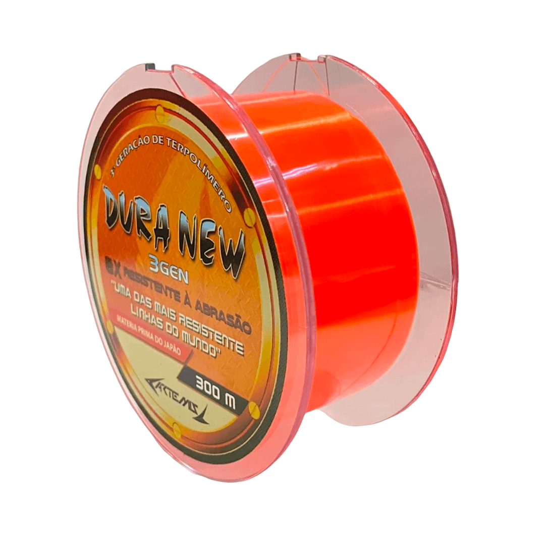 Linha Mono Super Resistente Artemis Dura New 300m 0.35mm 30lbs Varias Cores