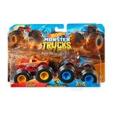 Hot Wheels Monster Trucks Veículo Brinquedo kit 2 Veículos Mattel