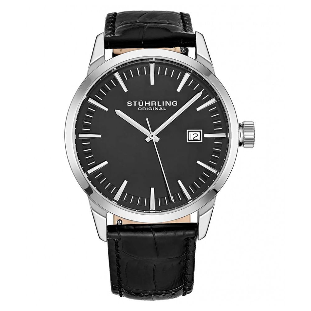 Relogio Masculino Stuhrling 555a.02 Quartzo 42mm, Preto